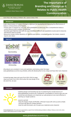 The importance of branding and design as it relates to public health communication