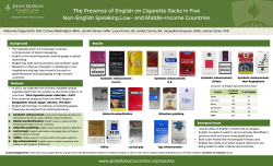 The presence of English on cigarette packs in five non-English speaking low- and middle-income countries