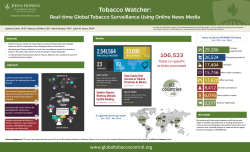 Tobacco Watcher: Real-time global tobacco surveillance using online news media