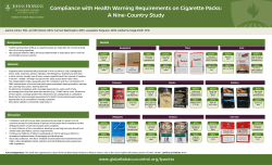Compliance with health warning requirements on cigarette packs: A nine-country study