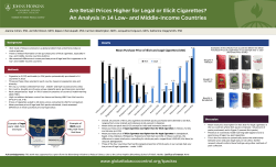 Are retail prices higher for legal or illicit cigarettes? An analysis in 14 low- and middle-income countries