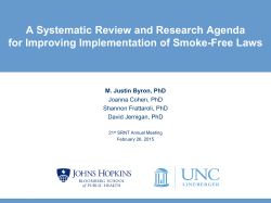 A systematic review and research agenda for improving implementation of smoke-free laws