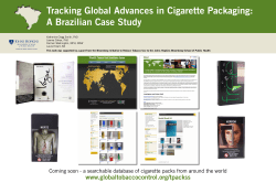 Tracking global advances in cigarette packaging: A Brazilian case study