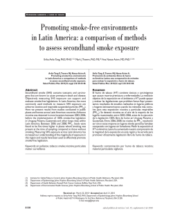 Promoting smoke-free environments in Latin America: A comparison of methods to assess secondhand smoke exposure
