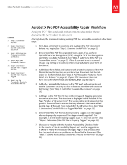 Acrobat X Accessibility Repair Workflow