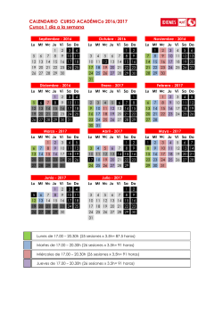 Cursos generales 90 h (1 d a a la semana)