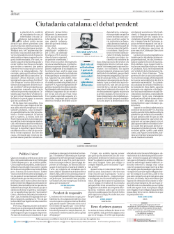 "Ciutadania Catalana: El debat pendent"