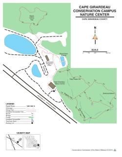 Cape Girardeau Conservation Nature Center Area Map