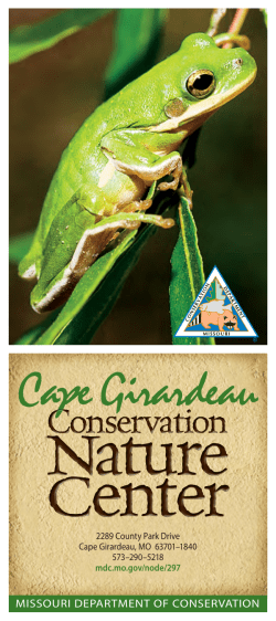 Cape Girardeau Conservation Nature Center Area Brochure