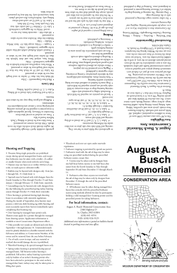 August A. Busch Memorial Conservation Area Brochure