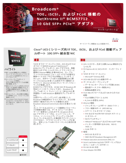 Broadcom 57712 �f���A�� �|�[�g 10GB SFP+ CNA