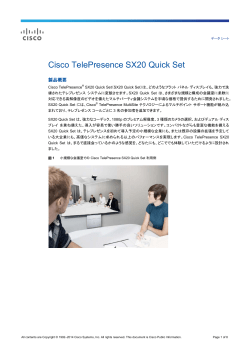 Cisco TelePresence SX20 Quick Set