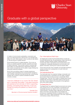 Graduate with a Global Perspective