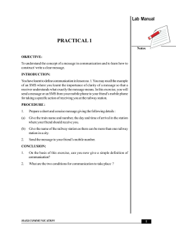Mass Communication Guidelines for Practical: Lab Manual in English Medium