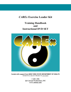 CAREx exercise manual