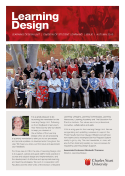 Learning Design Unit Autumn newsletter
