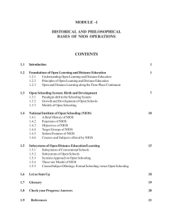 Module - I (Historical and Philosophical Bases of NIOS Operations) (104 KB)