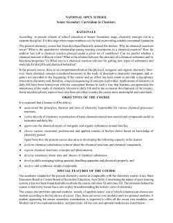 Chemistry Syllabus: अंग्रेजी मध्यम (45 KB)