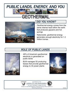 Geothermal