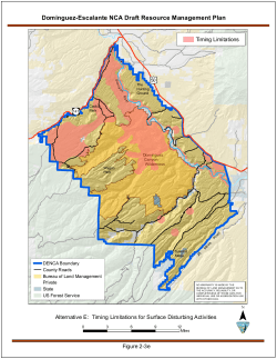 Alternative E: Timing Limitations for Surface Disturbing Activities (2 3e)