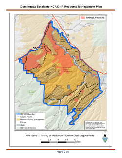 Alternative C: Timing Limitations for Surface Disturbing Activities (2 3c)