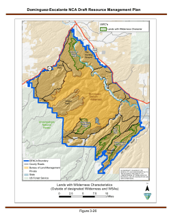Lands with Wilderness Characteristics (Outside of designated Wilderness and WSAs) (3 26)