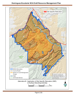 Alternative B: Application of Site Specific Relocation (SSR) to Surface Disturbing Activities (2 2b)