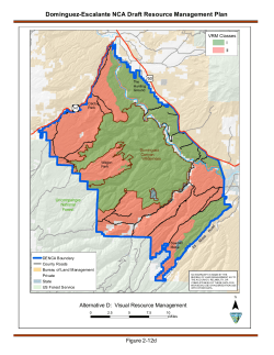 Alternative D: Visual Resource Management (2 12d)