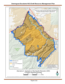 Alternative A: Application of Site Specific Relocation (SSR) to Surface Disturbing Activities (2 2a)