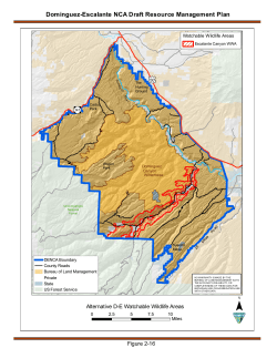 Alternatives D-E: Watchable Wildlife Areas (2 16)