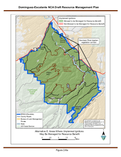 Alternative E: Areas Where Unplanned Ignitions May be Managed for Resource Benefit (2 6e)