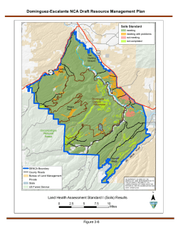 Land Health Assessment Standard 1 (Soils) Results (3 6)
