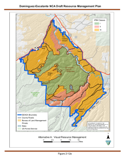 Alternative A: Visual Resource Management (2 12a)