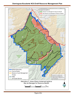 Alternative C: Areas Where Unplanned Ignitions May be Managed for Resource Benefit (2 6c)