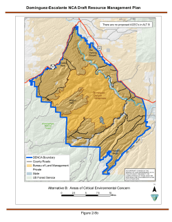 Alternative B: Areas of Critical Environmental Concern (2 5b)