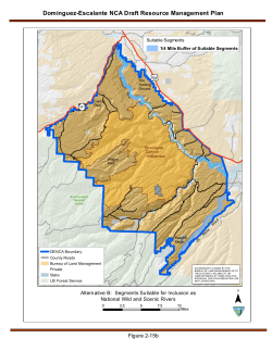 Alternative B: Segments Suitable for Inclusion as National Wild and Scenic Rivers (2 15b)