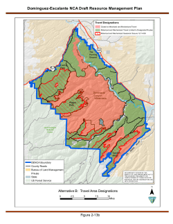 Alternative B: Travel Area Designations (2-13b)