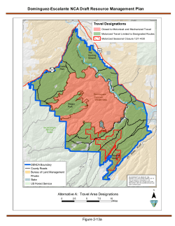 Alternative A: Travel Area Designations (2-13a)