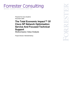 Livre blanc Forrester concernant NOS