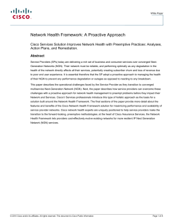 Livre blanc sur l'infrastructure d'int�grit� du r�seau