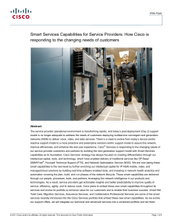 Livre blanc sur les fonctionnalit�s Smart Services