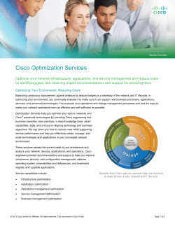 Services d'optimisation Cisco