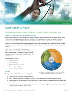 Services de conception Cisco