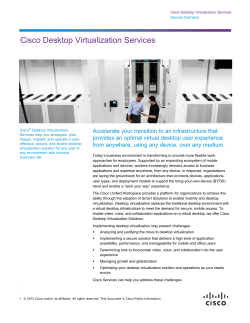 migration fiable et s�curis�e vers des postes de travail virtuels afin d'optimiser l'exp�rience des utilisateurs