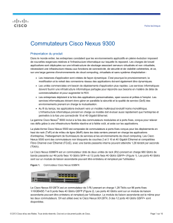 Commutateurs Cisco Nexus 9300