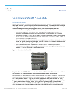 Commutateurs Cisco Nexus 9500