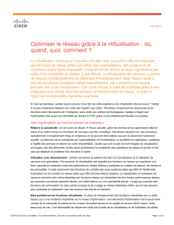 Optimiser le r�seau gr�ce � la virtualisation : o�, quand, quoi, comment ?