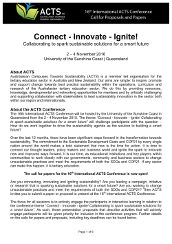 ACTS 2016 papers guidelines
