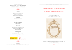 G&oacute;ngora y el Epigrama