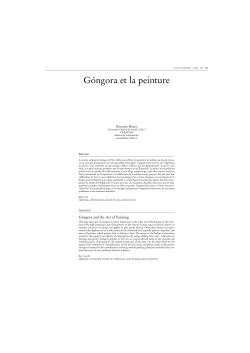 Mercedes Blanco: "G ngora et la peinture", Locus Amoenus , 7 (2004), pp. 197-208.